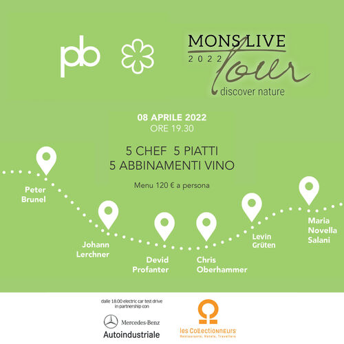 MonsLive Tour 2022 fa tappa al Peter Brunel ristorante gourmet